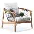 Crosshatch Chair and Ottoman - Thumbnail 1