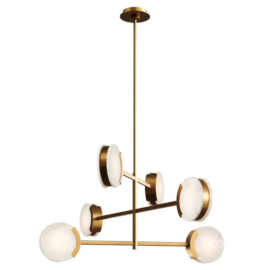 Melange 48″ Multi-Positional Chandelier by Visual Comfort Image 1