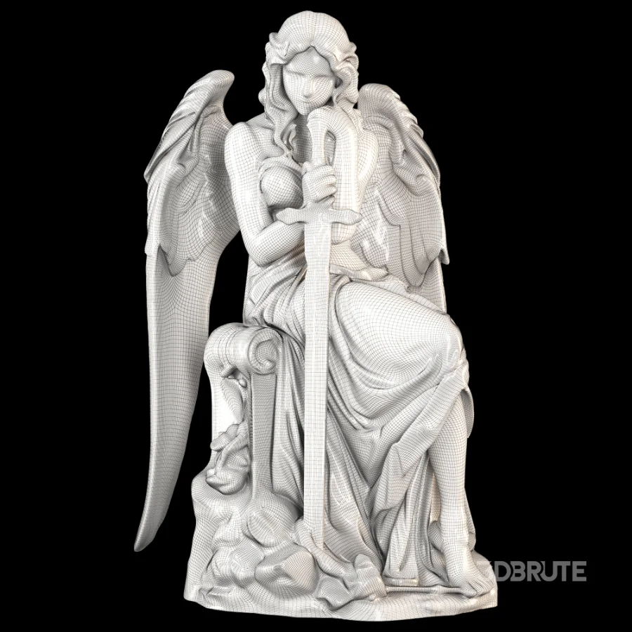 Angel Statue Stone Set Image 4