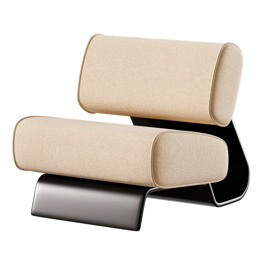 Fabric Lounge Chair Image 5