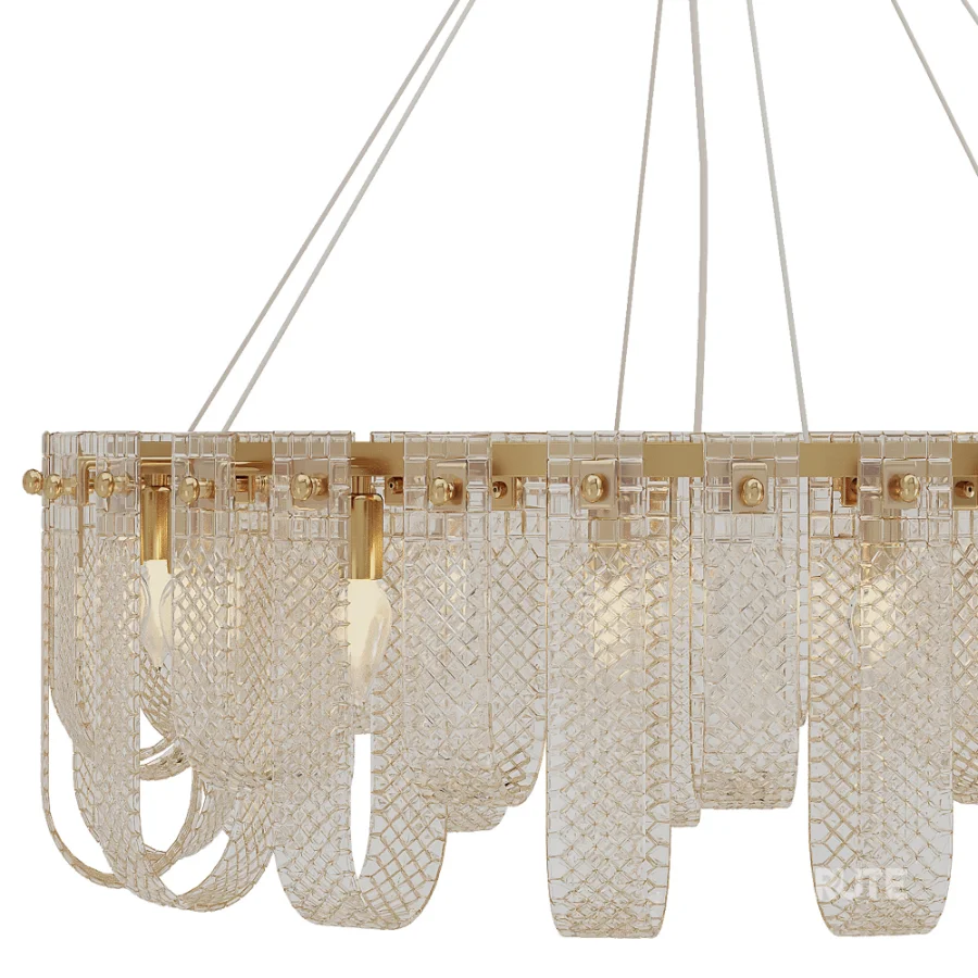 Round Sovina Chandelier Light Image 4