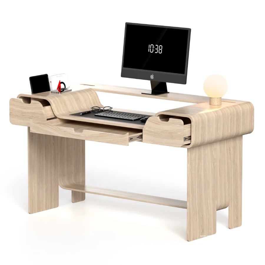 HOLLOW WOOD OFFICE DESK Image 6