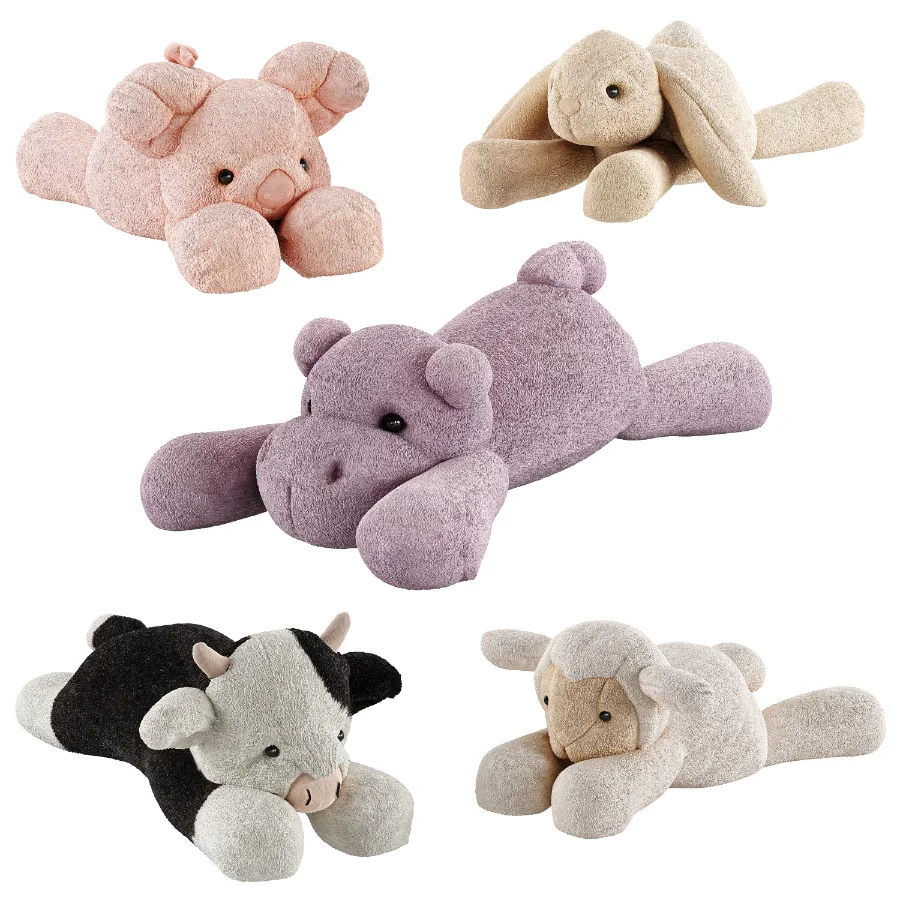 Sleeping Plush Toys Set 47 Image 1