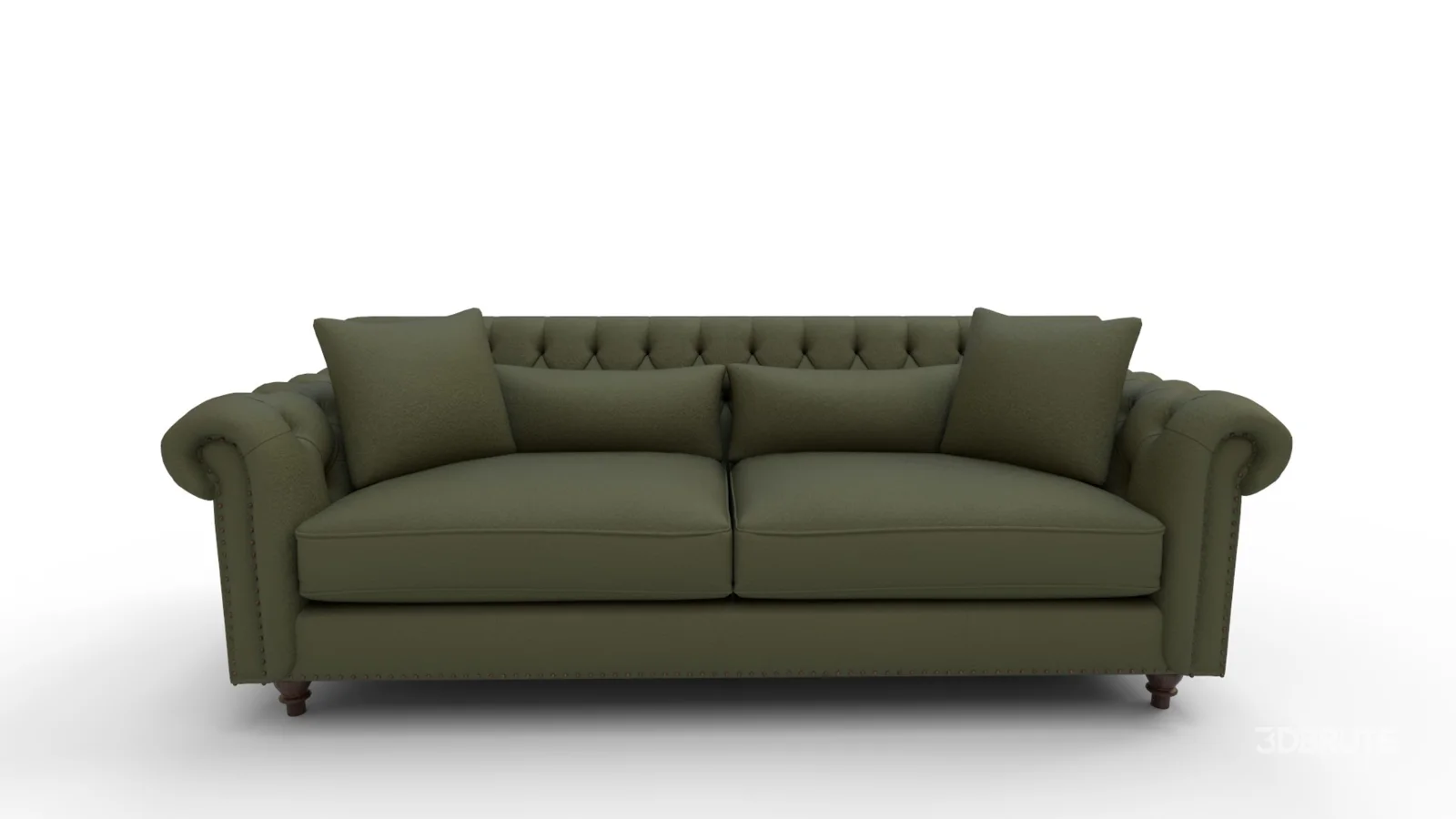 Eva Green Velvet Sofa Image 8