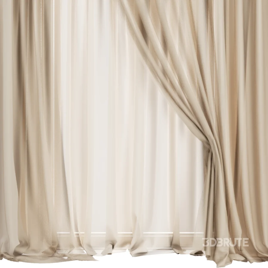 Silk and Cotton Curtain Set 120 Image 6