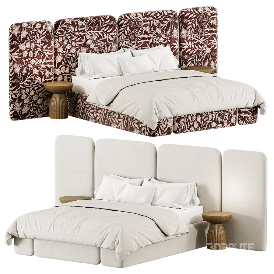 Arcadia Warm Ivory Queen Bed Image 5