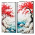 Premium Coastal Blossom Wall Art Set - Thumbnail 2