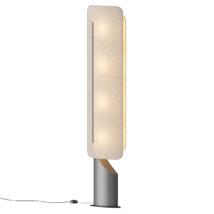 Barrier Linen Floor Lamp Image 1