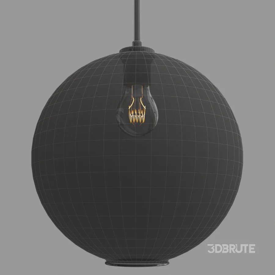 Sculptural Glass Globe Pendant Image 2