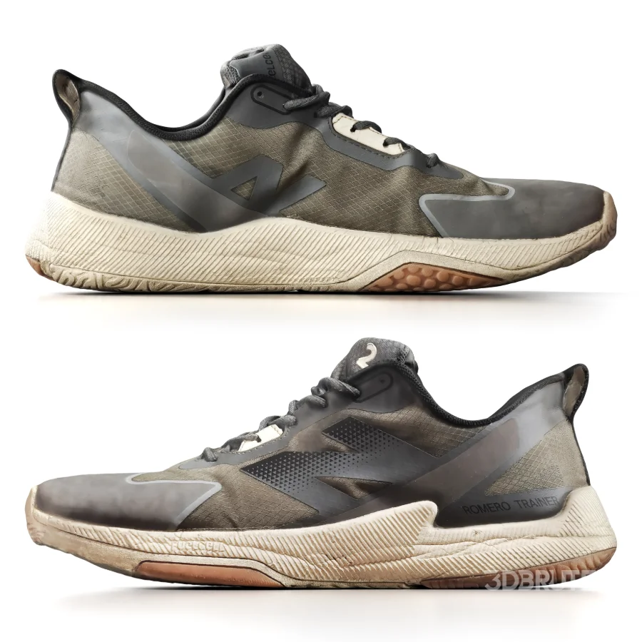 Worn New Balance Sports Shoes Image 2