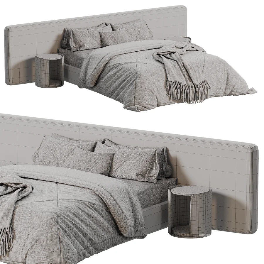 Modern Double Bed 03 Image 4