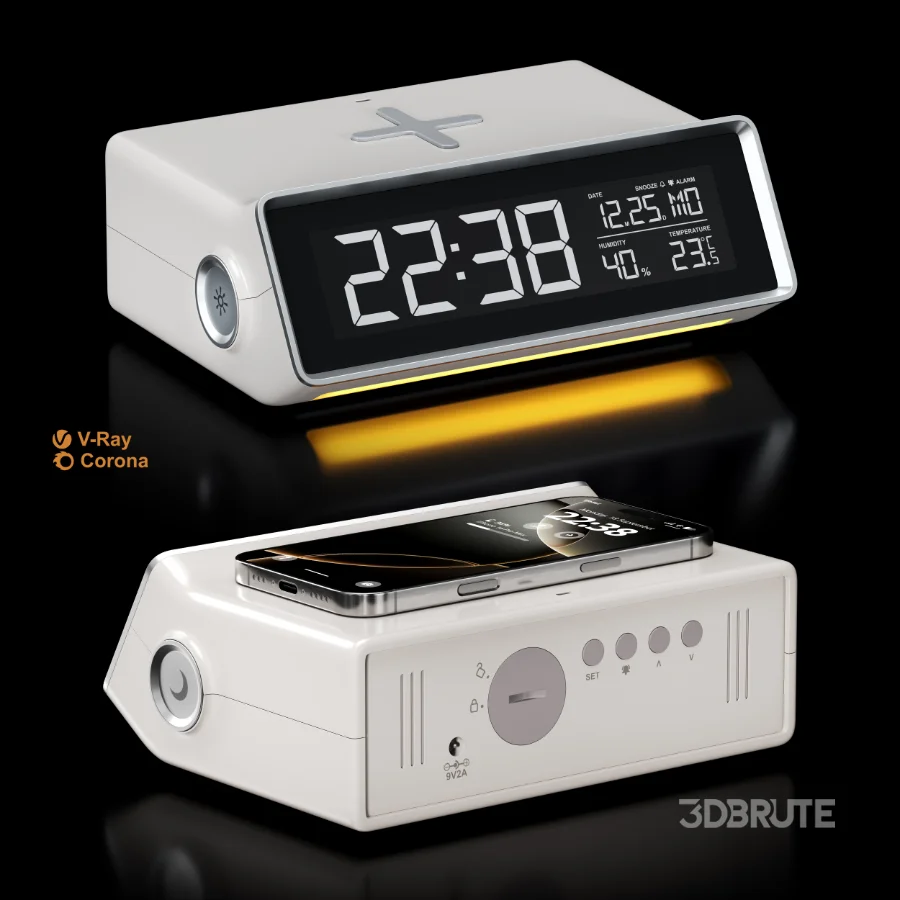 MOOAS Smart Wireless Charging Nightlight Clock Image 1