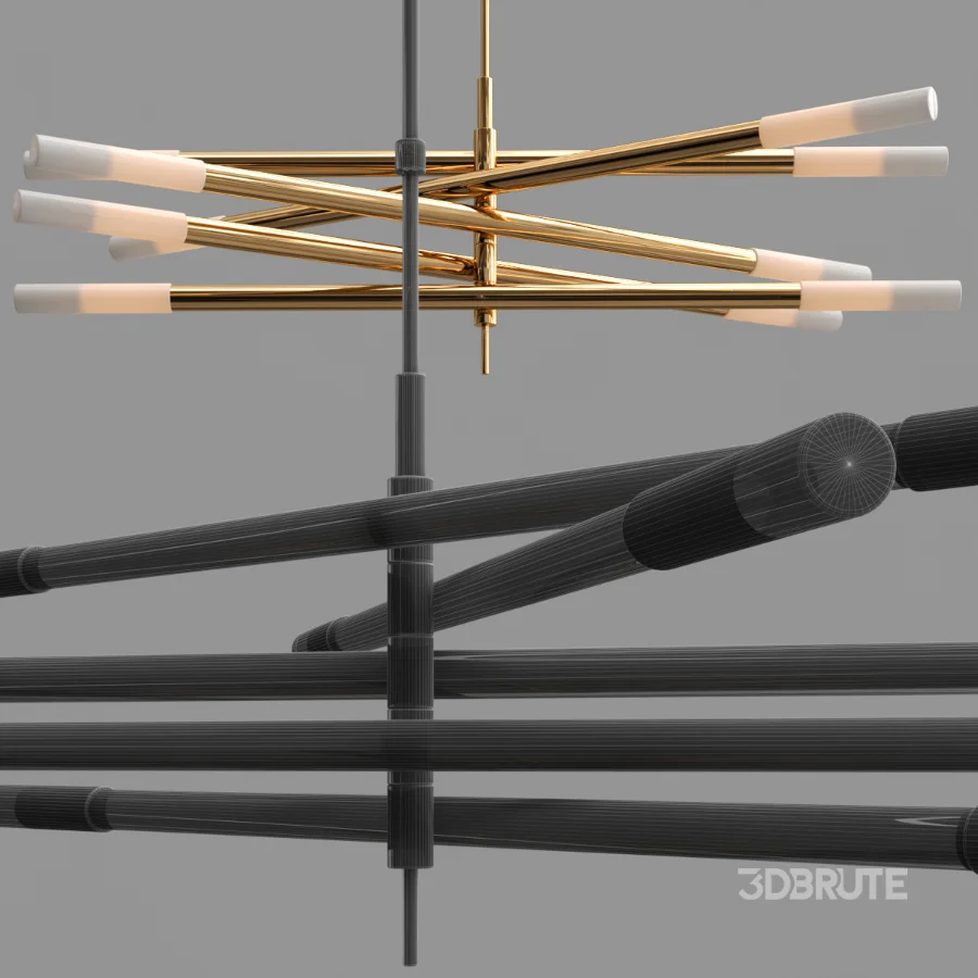 Rousseau Articulating LED Chandelier Image 2