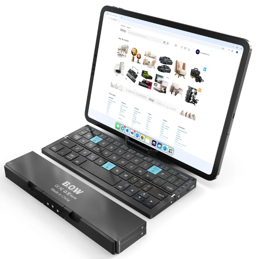 Bluetooth Keyboard Foldable iPad Pro Image 6