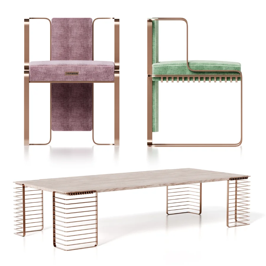 JARMAN DINING TABLE AND CHAIR Image 6