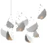 White glider pendant light - Thumbnail 2