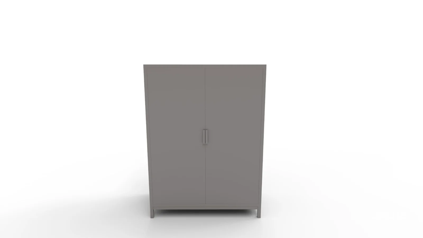 Herringbone Wood Accent Storage Cabinet With 2 Doors Image 3