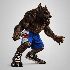 Realistic Muscular Werewolf Monster - Thumbnail 2