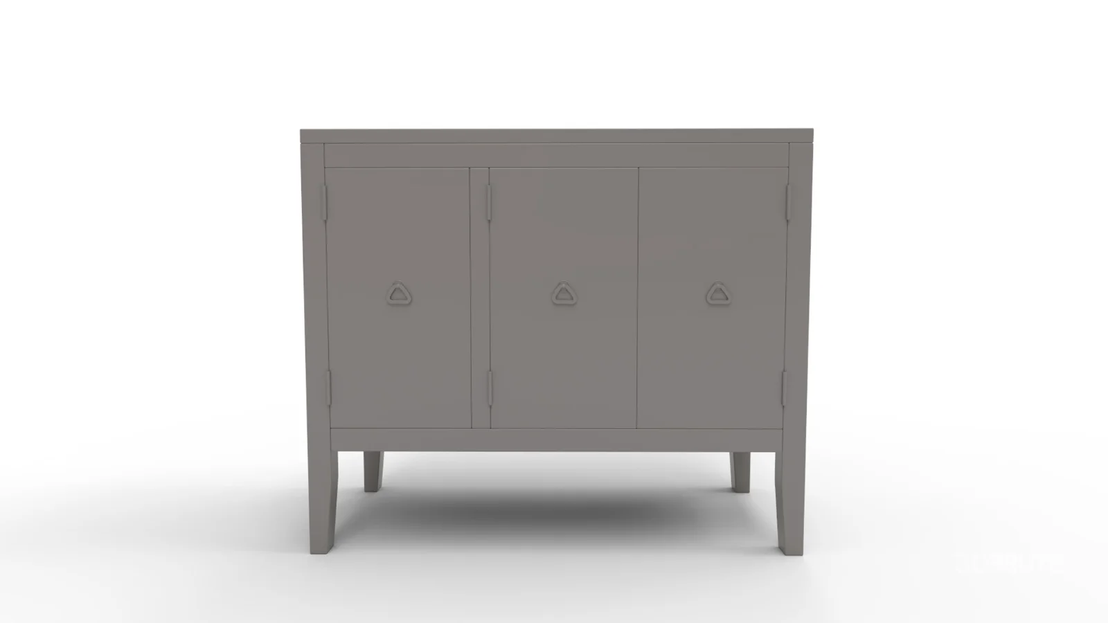 TallSolidWood Door Accent Cabinet Image 3