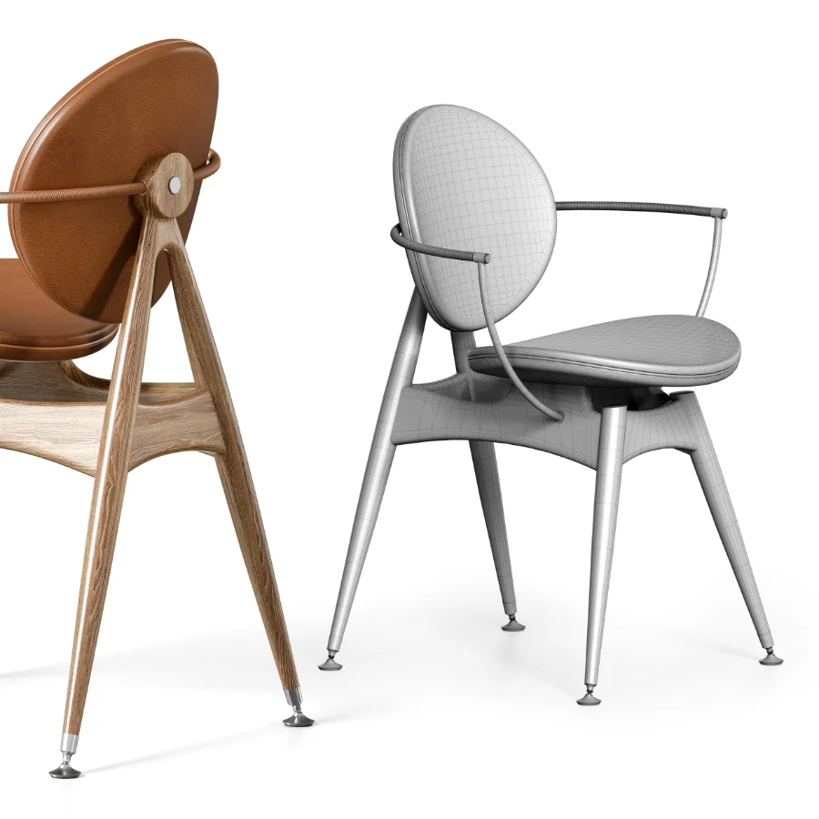 CIRCLE DINING CHAIR WITH ARMRESTS Image 7