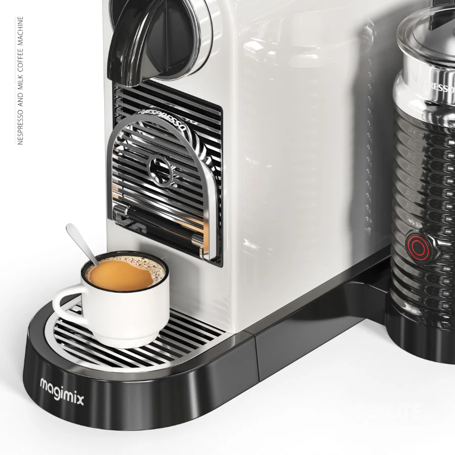 Nespresso and Milk Coffee Machine Image 6