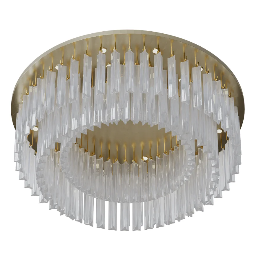 Transparent Triangle Ceiling Lamp Image 4