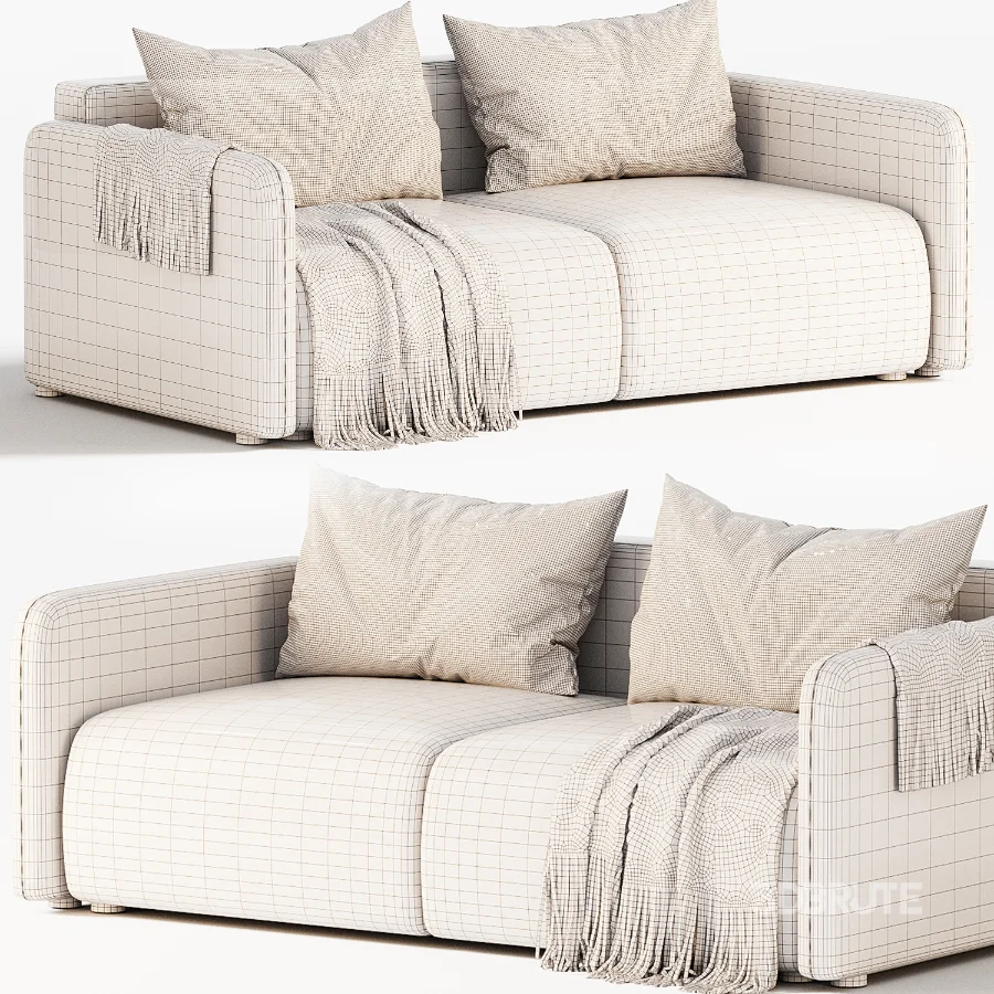 Straight sofa Kartos Velvet by divan Image 7