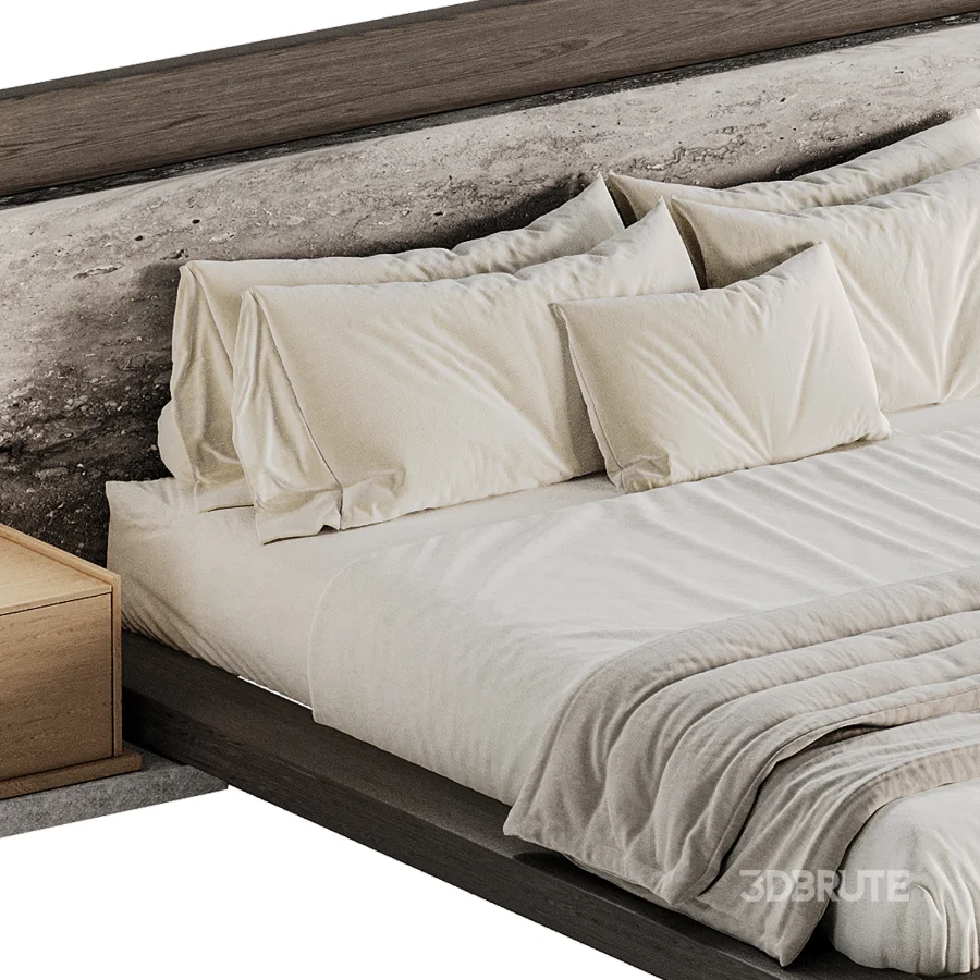 Japandi Modern Double Bed 02 Image 3