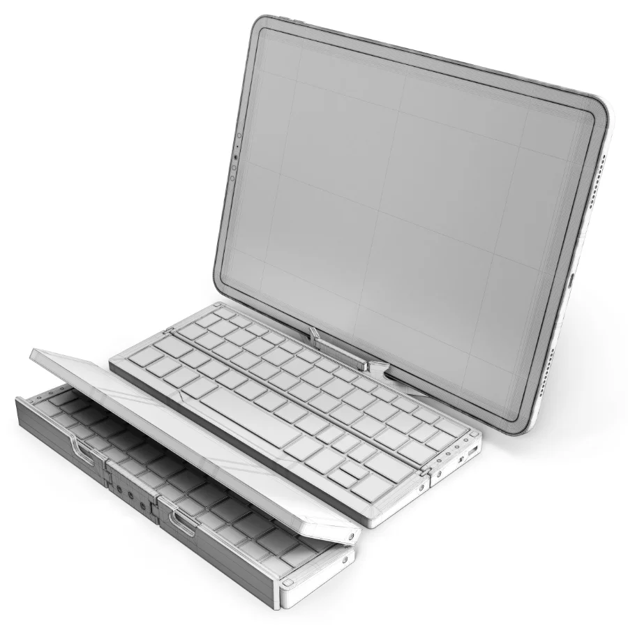 Bluetooth Keyboard Foldable iPad Pro Image 9