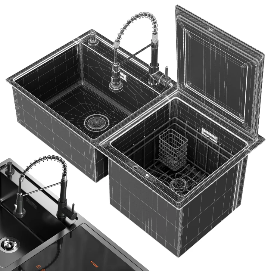 Sink Equipped With Dishwasher Image 9