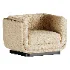 Clementine Dove Grey Woven Fabric Occasional Chair - Thumbnail 5