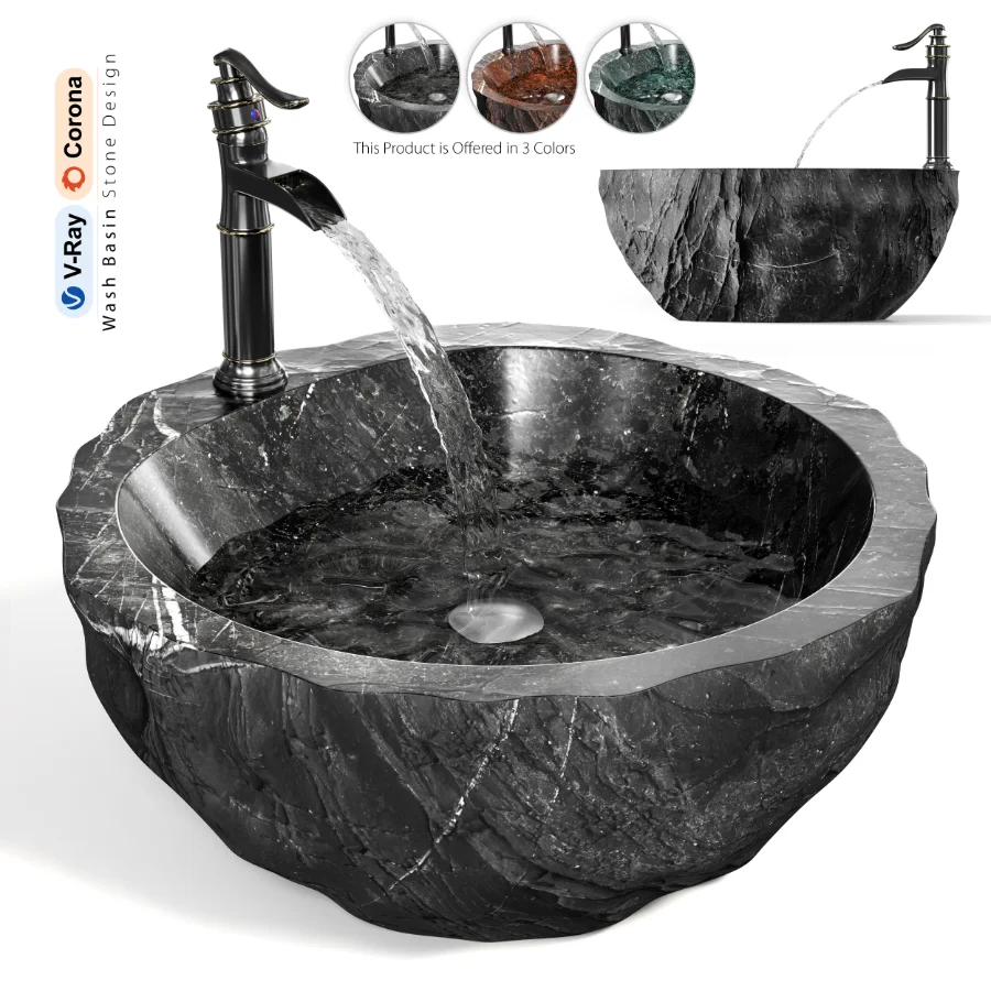 Wash Basin Stone Design Image 1