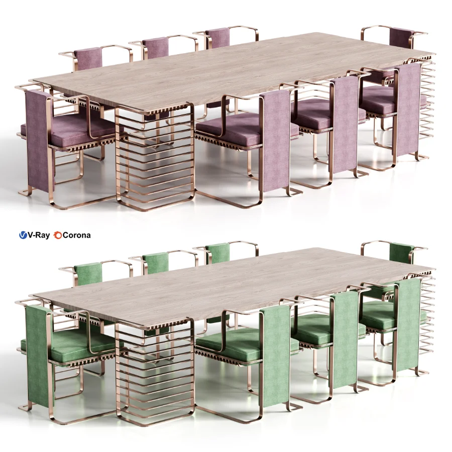 JARMAN DINING TABLE AND CHAIR Image 1
