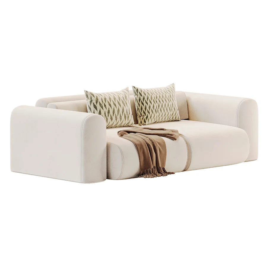 Modular sofa Mail3 Bucle Silver Image 4