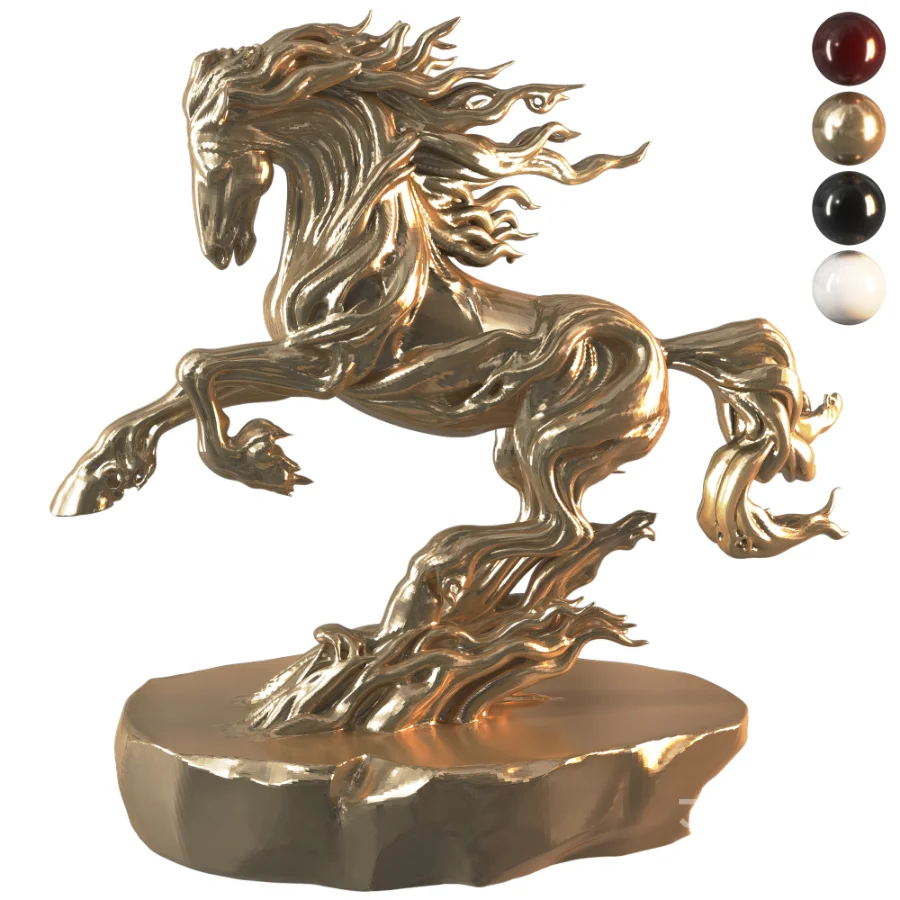 Decorative Horse Statue for Interior Image 4