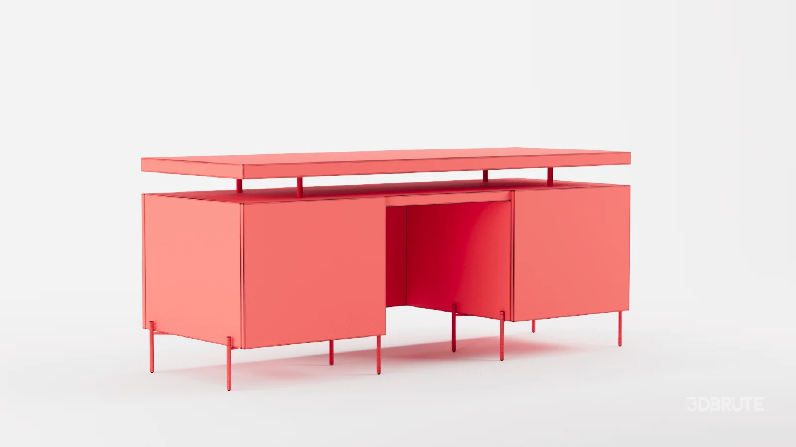 Raffael Carved Wood Executive Desk Image 11