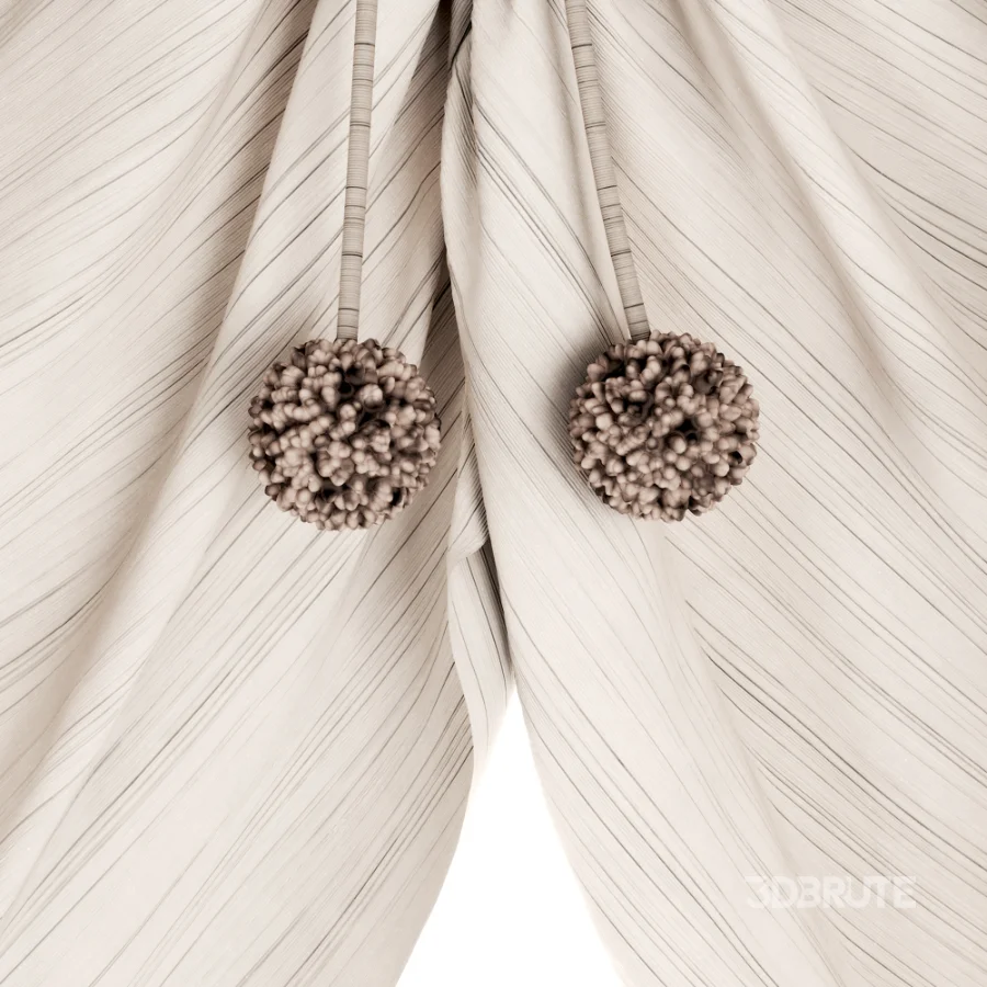 Silk and Cotton Curtain Set 121 Image 3