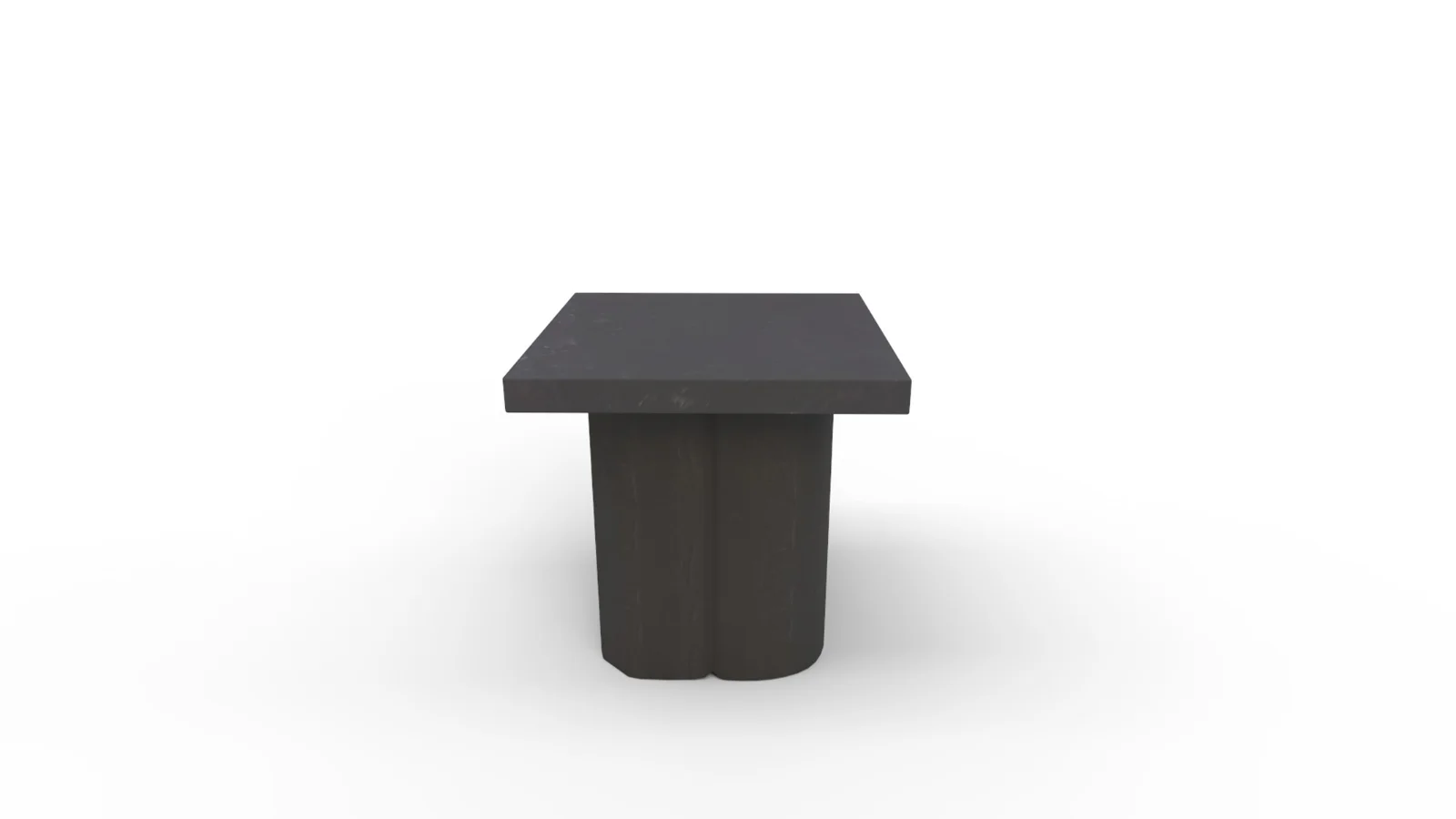 Kayla Black Concrete Side Table Image 3