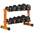 Mirafit_Rubber_Dumbbells_With_Rack - Thumbnail 1