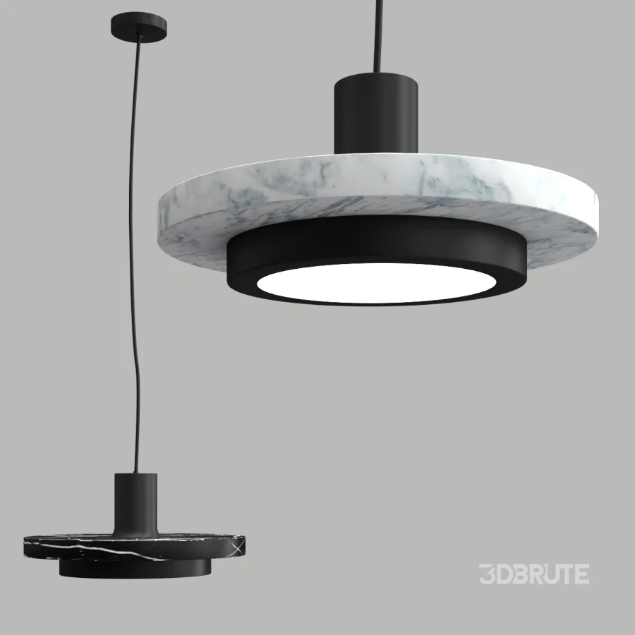 Marble plate Pendant Lamp Image 1