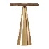 Addyson Grey Marble And Gold Side Table - Thumbnail 1