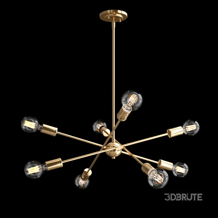 BOKT Luxury Copper Chandelier Image 2