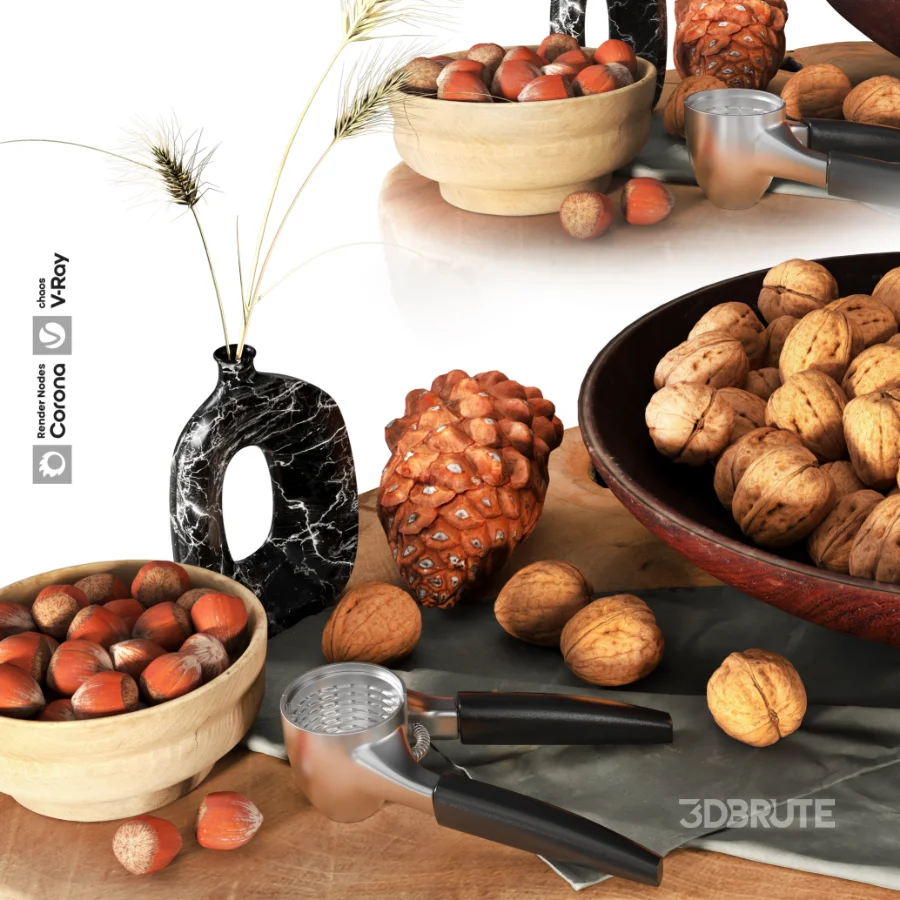 Walnut and Hazelnut Plate Image 2
