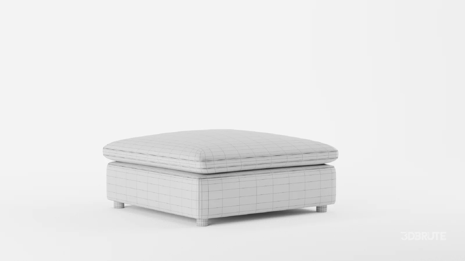 Marin Large Square Ottoman Image 8