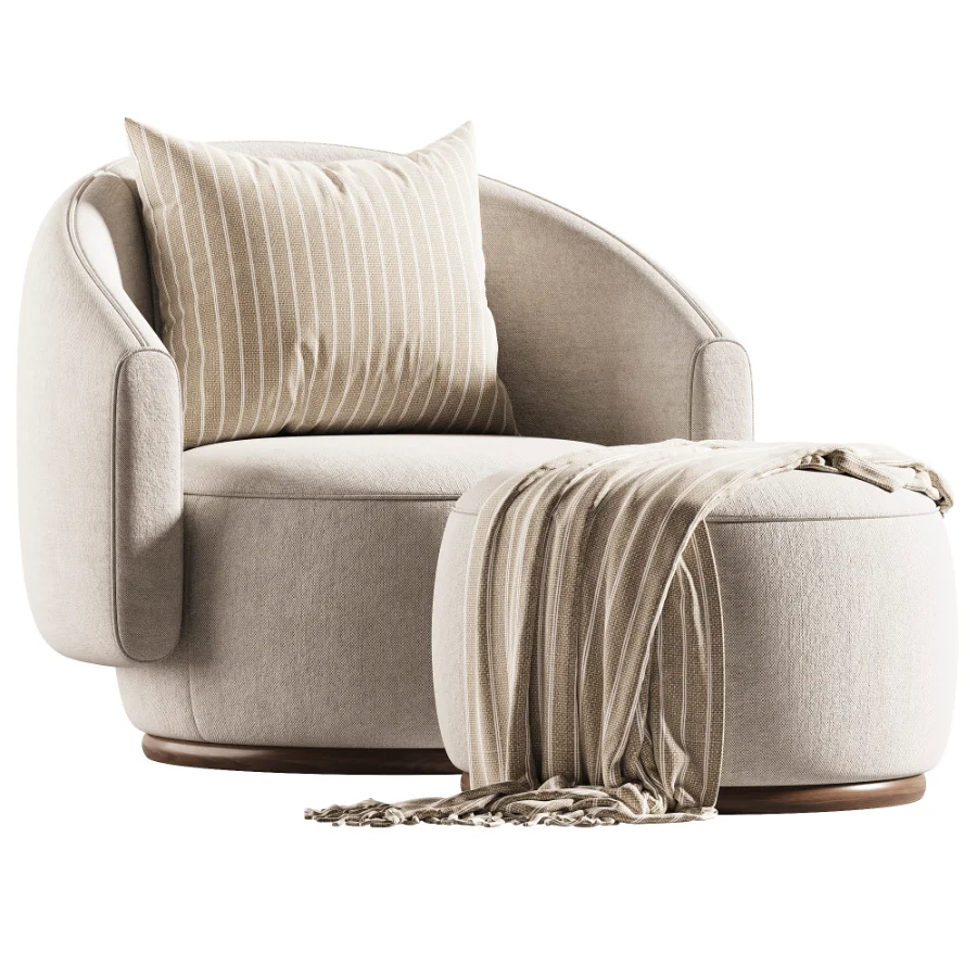 Fiora Swivel Lounge Chair Image 3