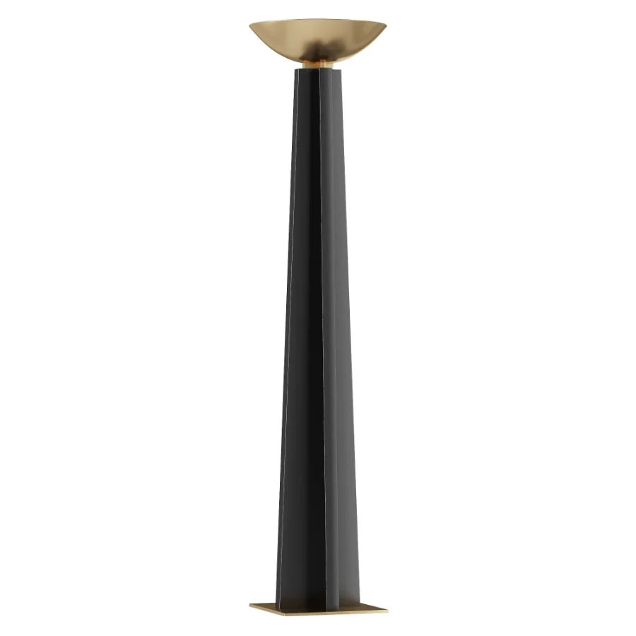 Currey Company Calyx Torchiere Floor Lamp Image 1