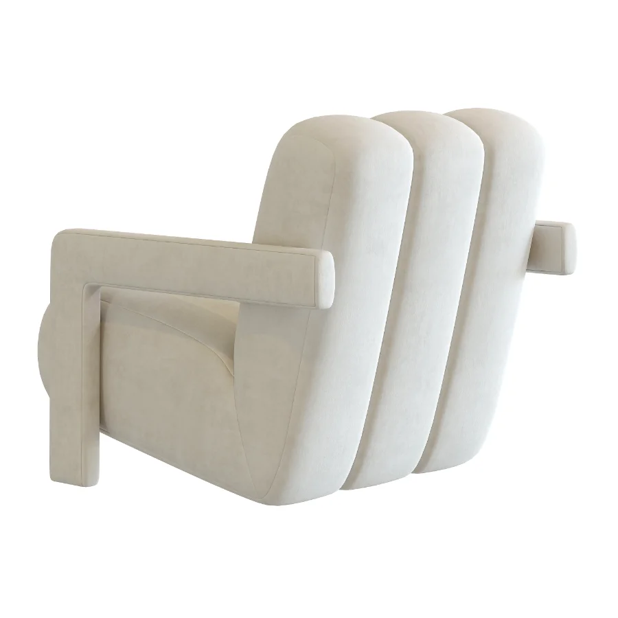 Modern Arm Chair with Square Arm Image 4