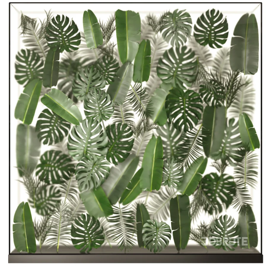 Light_box_with_tropical_leaves Image 1