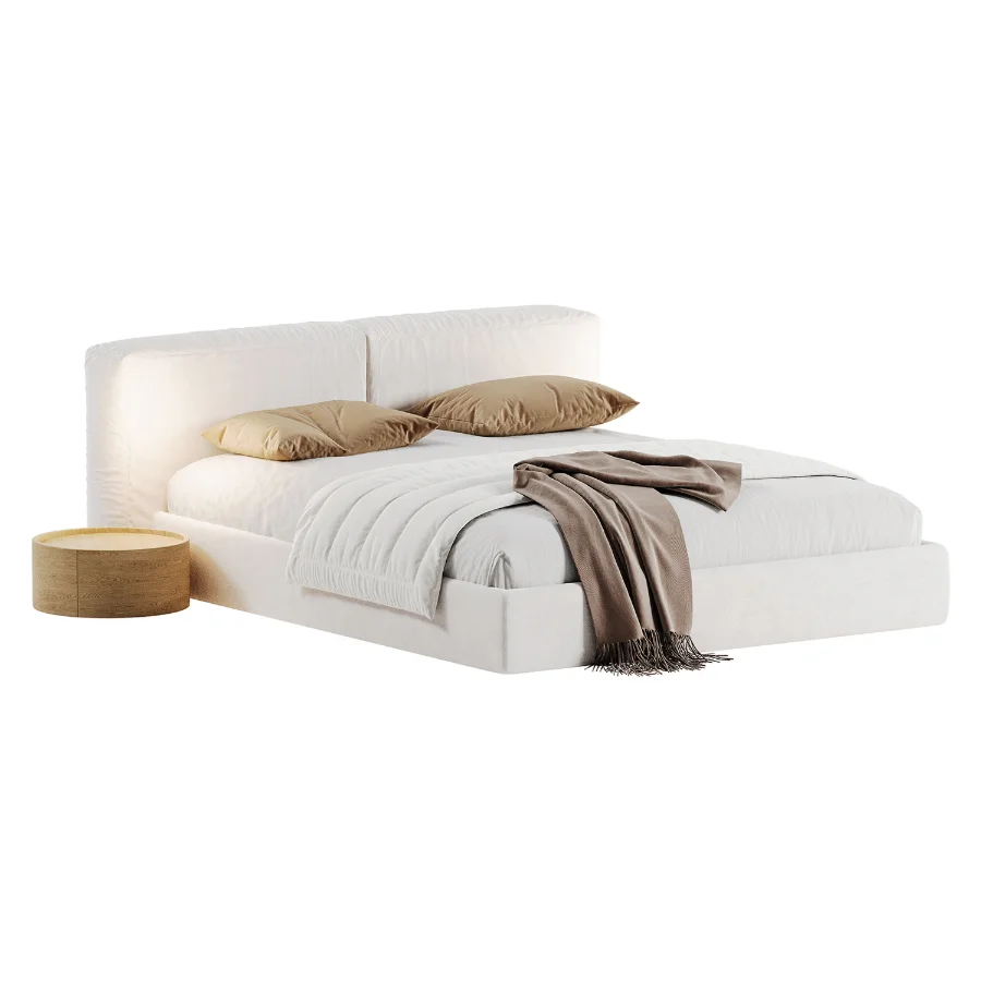 Modern Upholstered Bed Frame Image 3