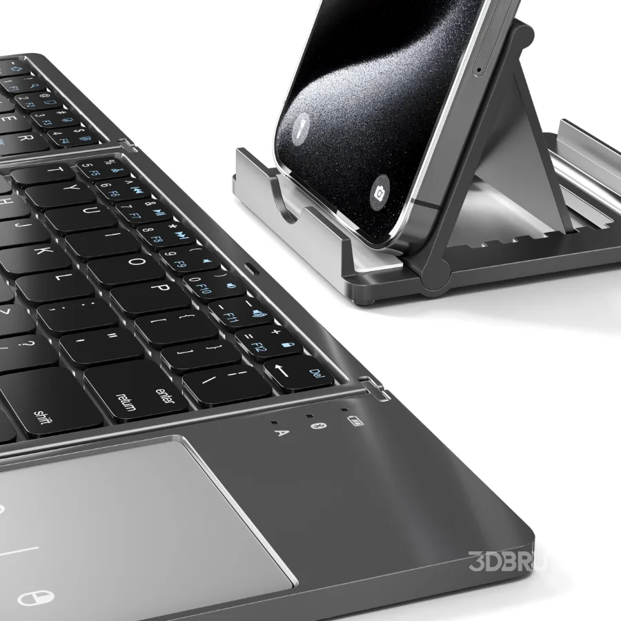 Portable Wireless Bluetooth Folding Keyboard Image 4